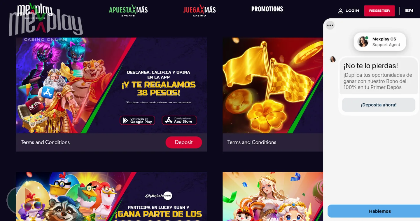 MexPlay game selection MexPlay game selection